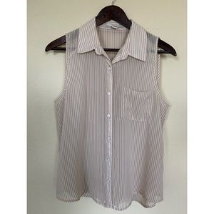 Forever 21 stripped button down top